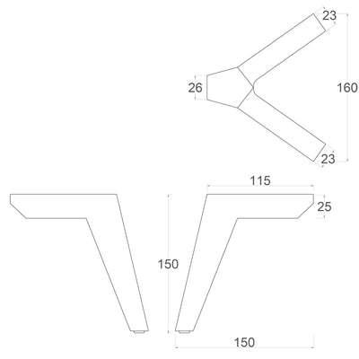 Finnmark Metal Furniture Legs