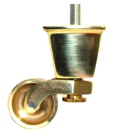 Brass Castor Square Cup Standard with 5/16 Threaded Bolt (United States)