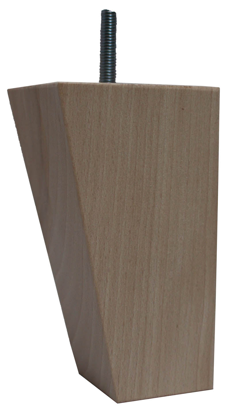 Leigh Square Tapered Furniture Legs - Raw Finish - Set of 4