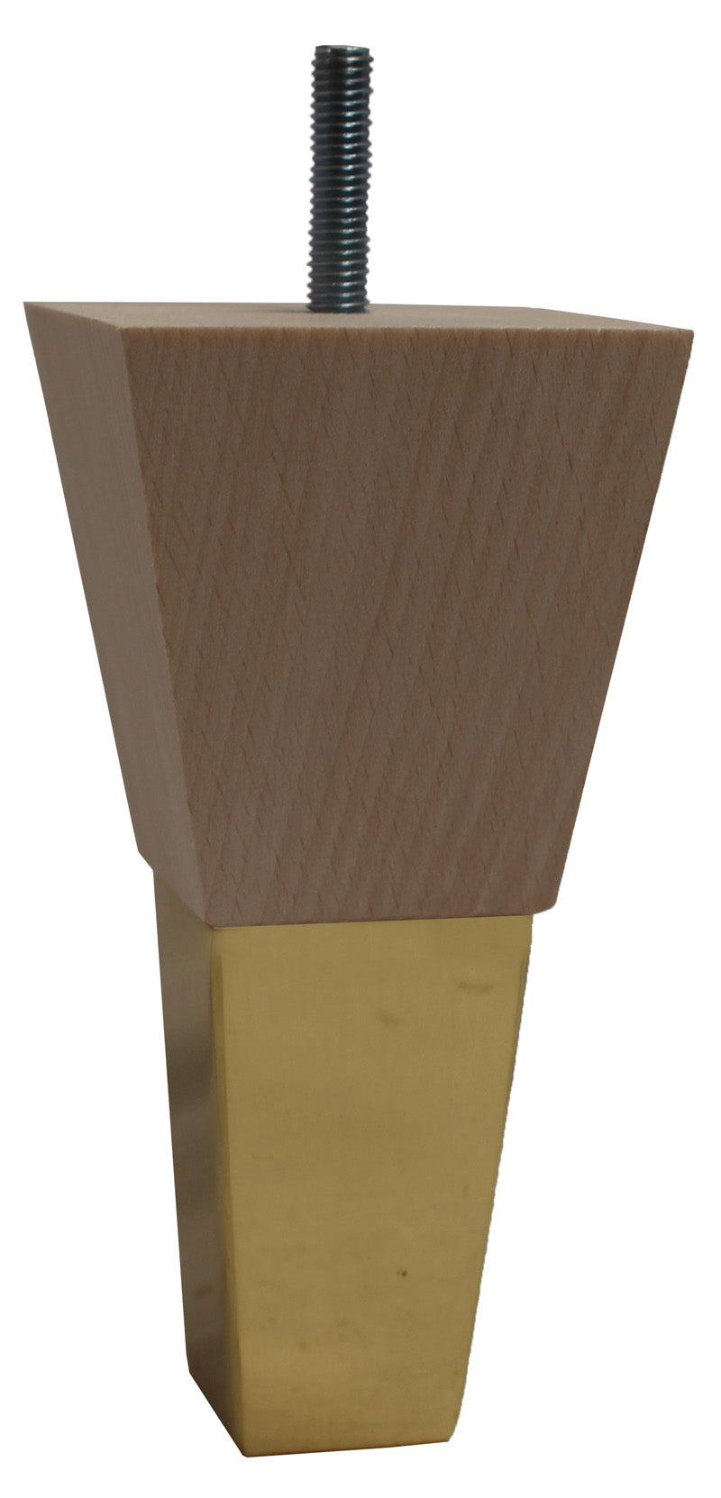 Mary Square Furniture Legs with Tall Brass Slipper Cups Heritage