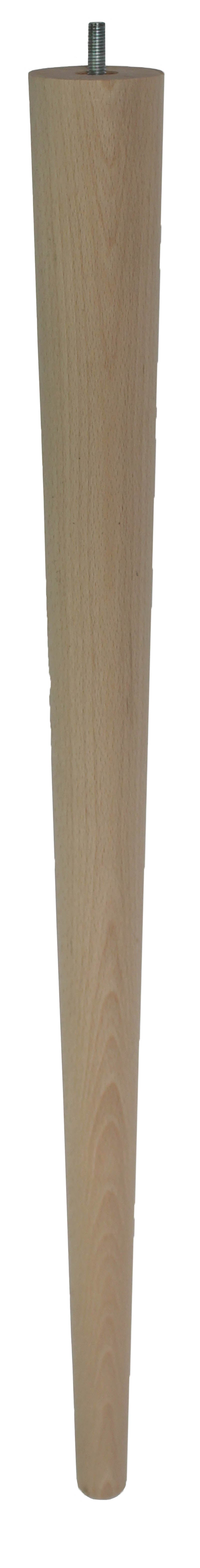 McCobb Solid Oak Table Legs Short - Raw Finish - Set of 4 - with Standard 8mm Dowel Screw Fixing (M8)