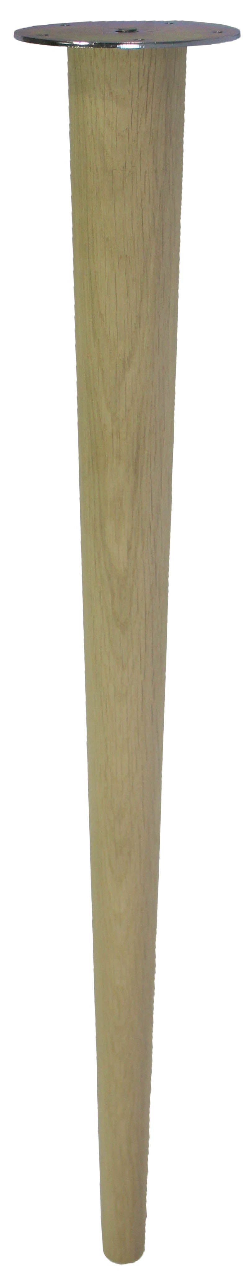 McCobb Solid Oak Table Legs Short - Raw Finish - Set of 4 - Including Specialist Table Fixing Plates and Screws