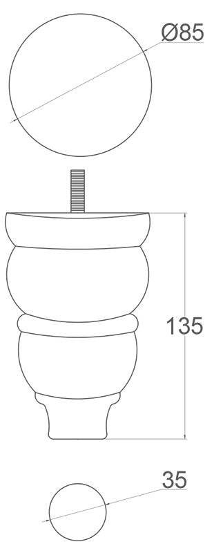 Paloma Wooden Furniture Legs