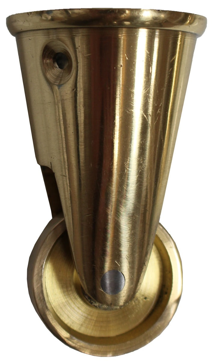 Vintage Brass Round Cup Castor